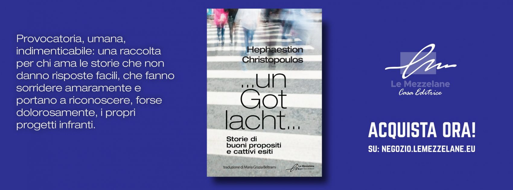 Provocatoria, umana, indimenticabile: una raccolta per chi ama le storie che non danno risposte facili, che fanno sorridere amaramente e portano a riconoscere, forse dolorosamente, i propri progetti infranti.