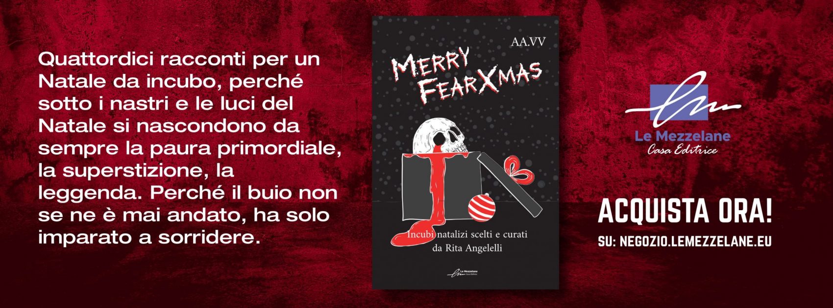 Quattordici racconti per un Natale da incubo, perché sotto i nastri e le luci del Natale si nascondono da sempre la paura primordiale, la superstizione, la leggenda. Perché il buio non se ne è mai andato, ha solo imparato a sorridere.